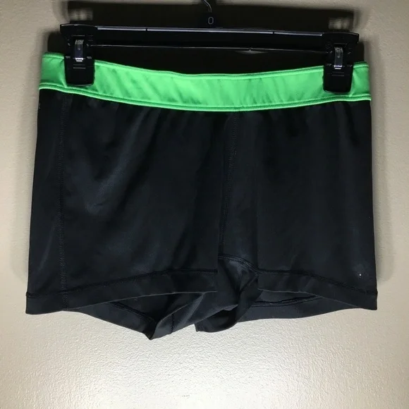 Adidas spandex/compression shorts size large​ sports athletic gym shorts green​​ - Picture 2 of 6